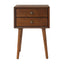 Nightstand with 2-Drawers, Small Side End Table with Storage