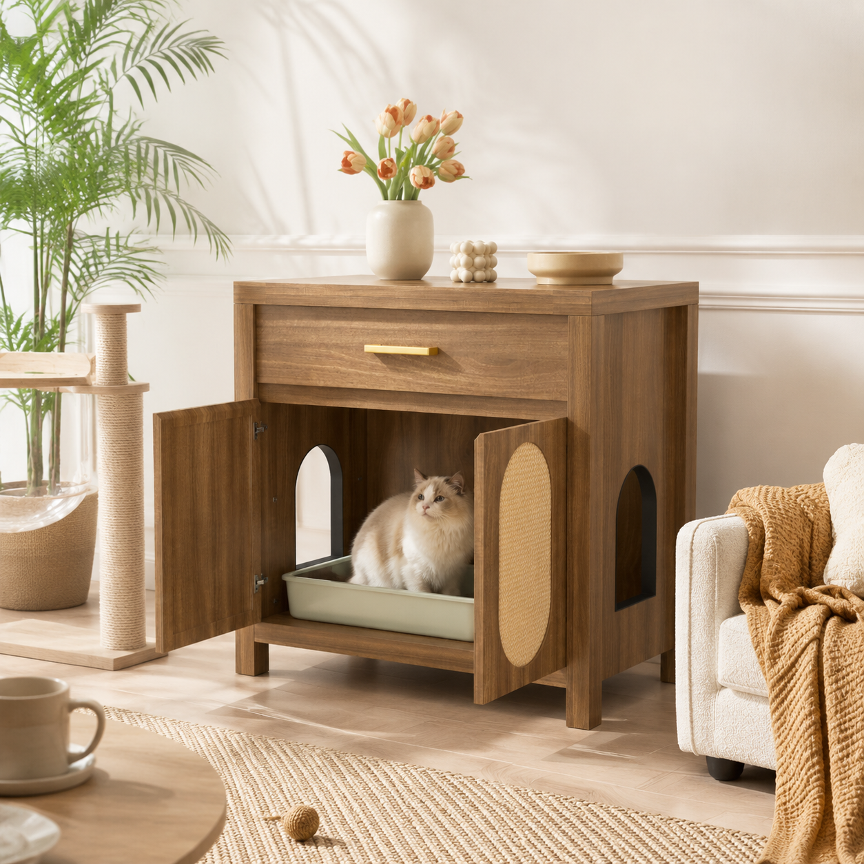 Mewlap Cat Litter Box Enclosure Secondary image