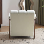 Mid Century Modern Accent Chair with Solid Wood Frame