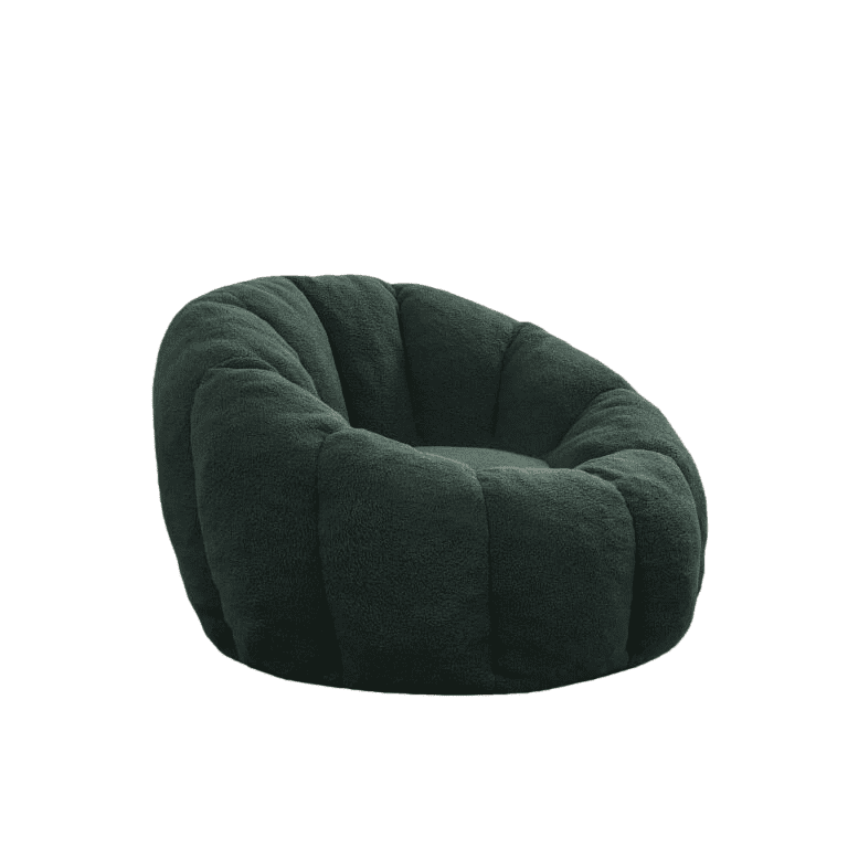 Bean Bag Sofa Chair with Armrests Stuffed High-Density Foam