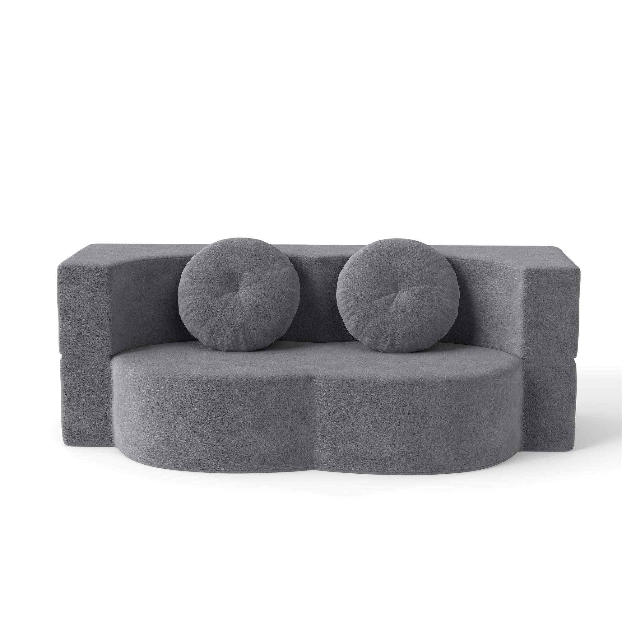 Convertible Plush Corduroy Foam-Filled Sleeper Sofa Bed Main image