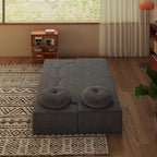 Convertible Plush Corduroy Foam-Filled Sleeper Sofa Bed