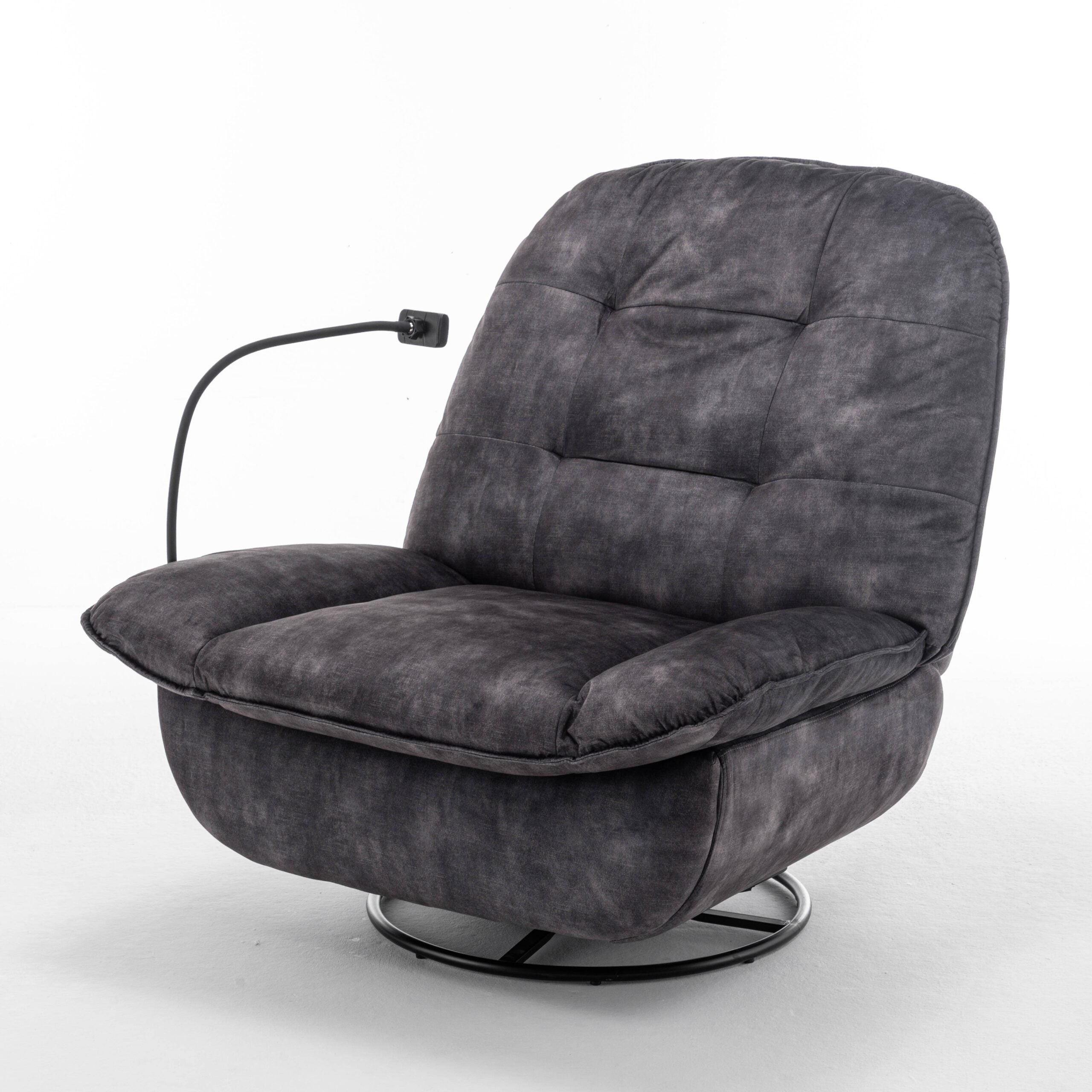 reclining lazy chair, mobile phone holder