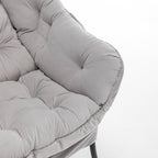 Comfortable Upholstered Lounge Chair with Footrest