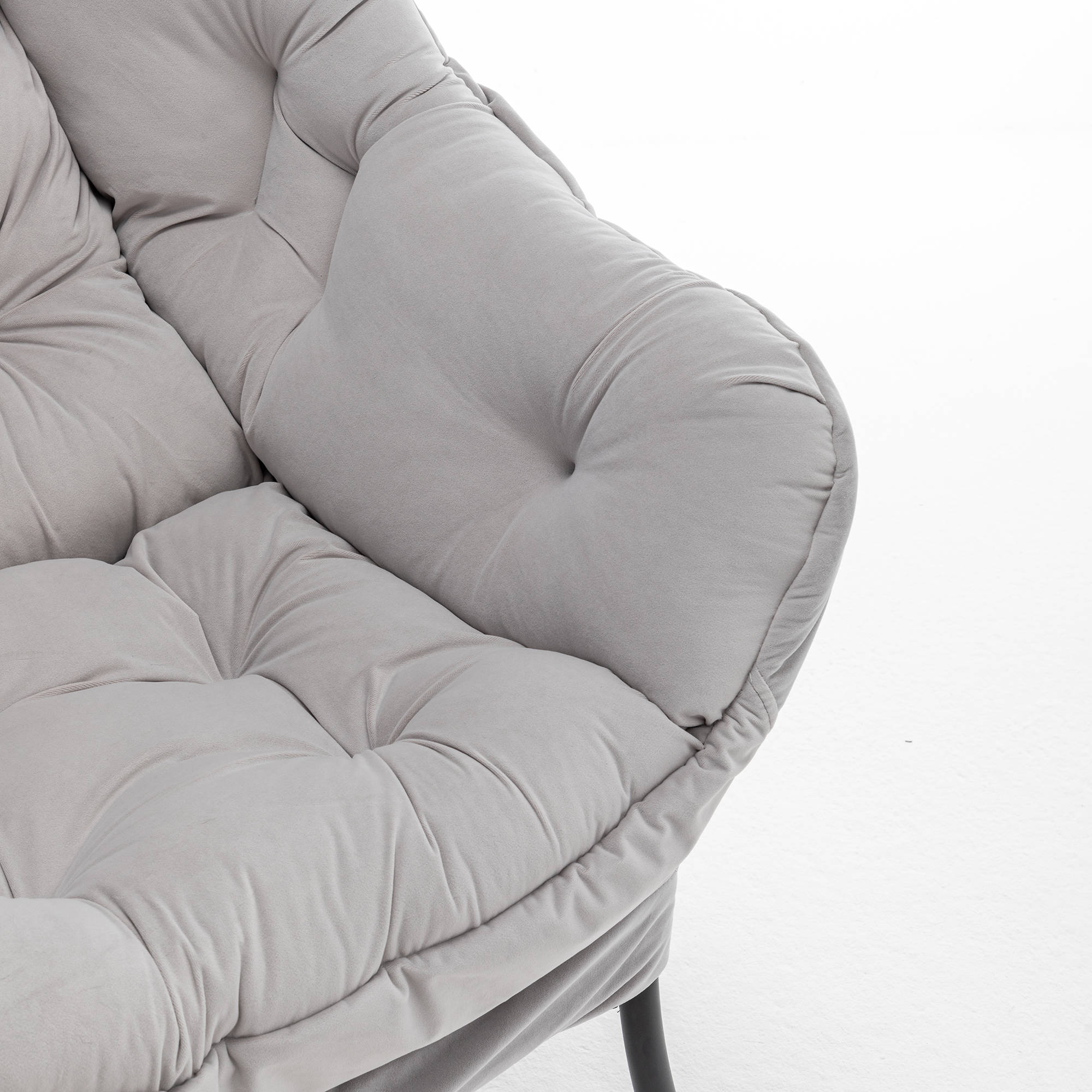 Comfortable Upholstered Lounge Chair with Footrest