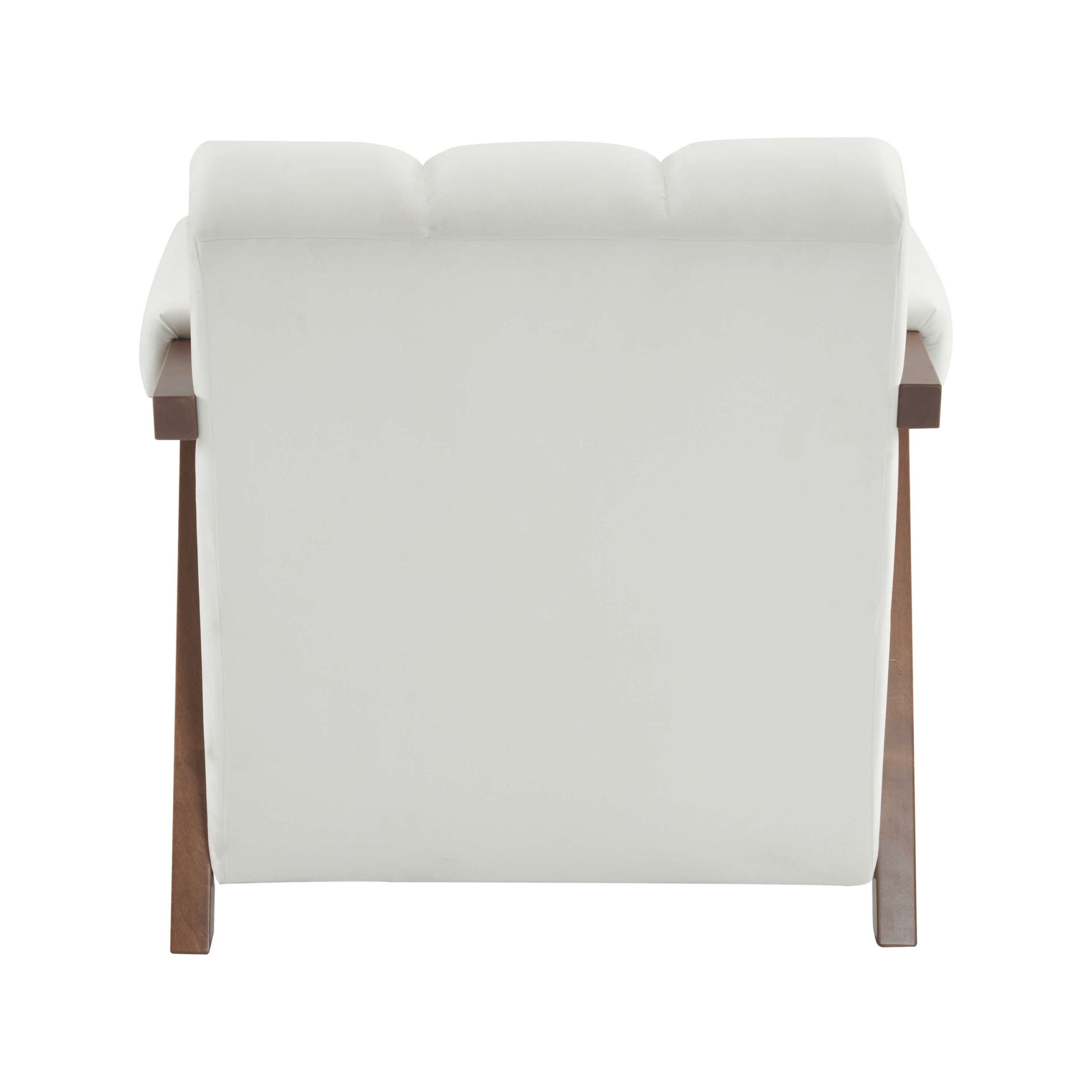 Mid Century Modern Accent Chair with Solid Wood Frame