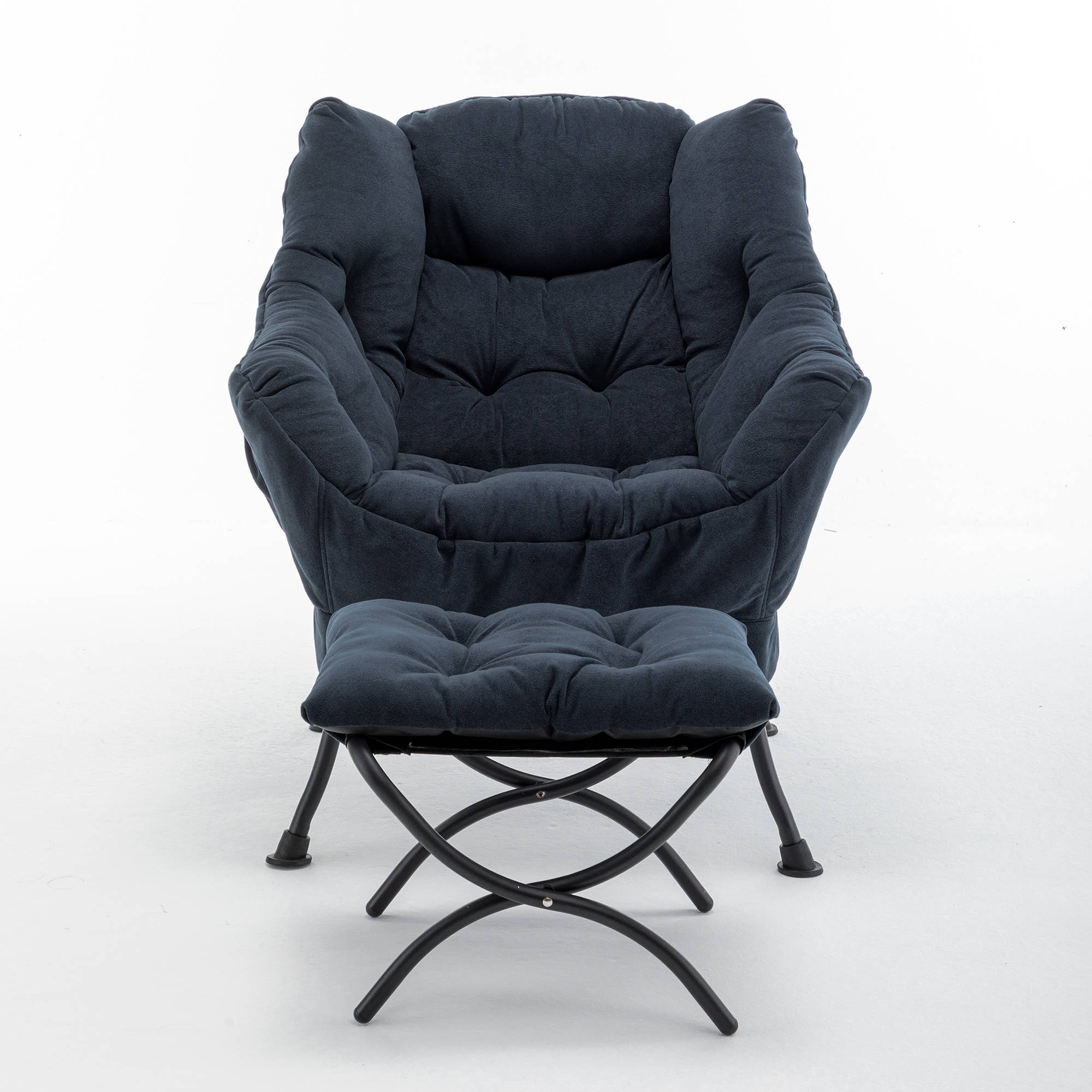 Comfortable Upholstered Lounge Chair with Footrest