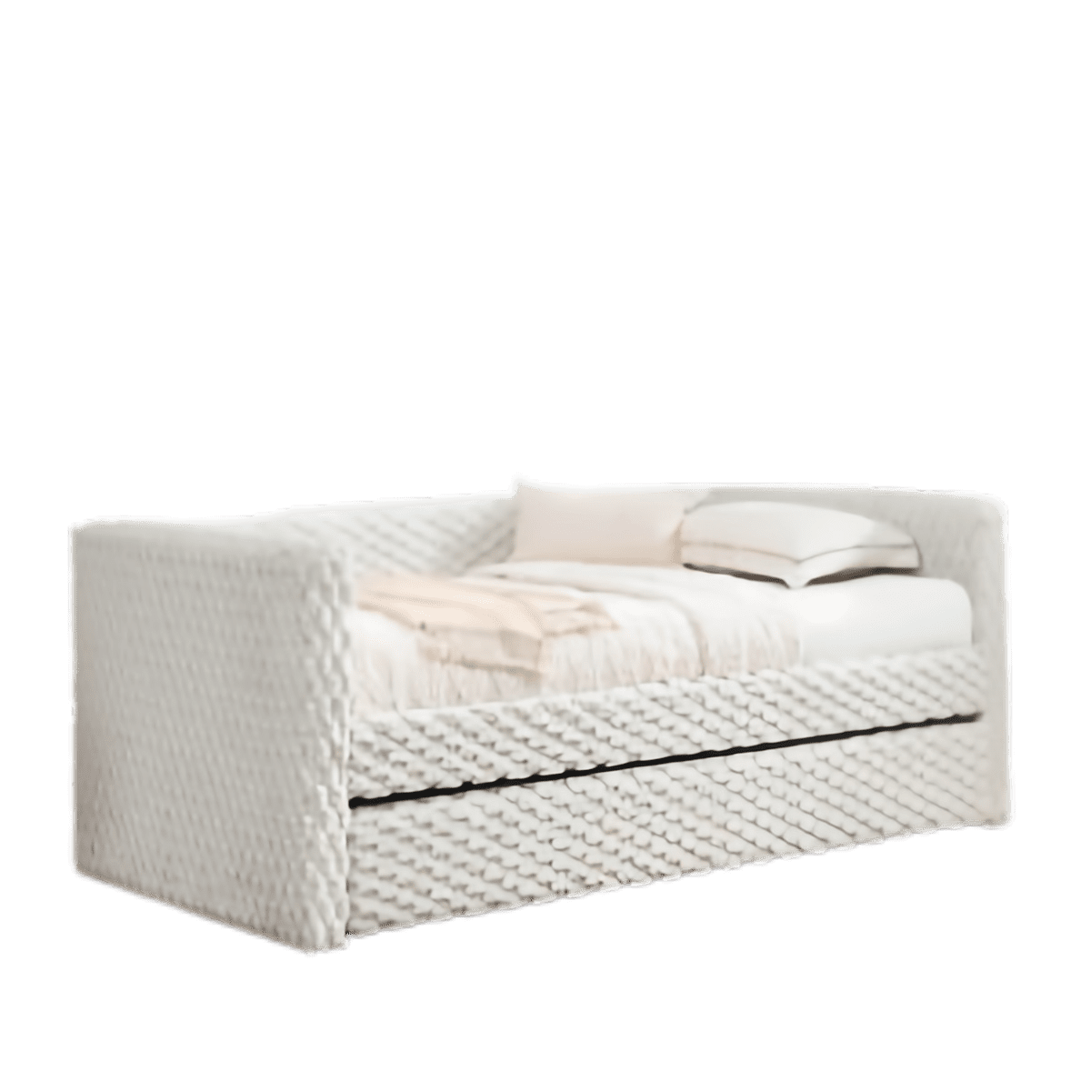 Upholstered sofa bed,The bottom pulls out to form a bed Main image