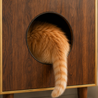 ModernLuxe 2-in-1 Luxury Cat Litter Box Enclosure & Side Table - Espresso