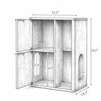 Mewlap Hidden Cat Cabinet