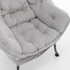 Comfortable Upholstered Lounge Chair with Footrest