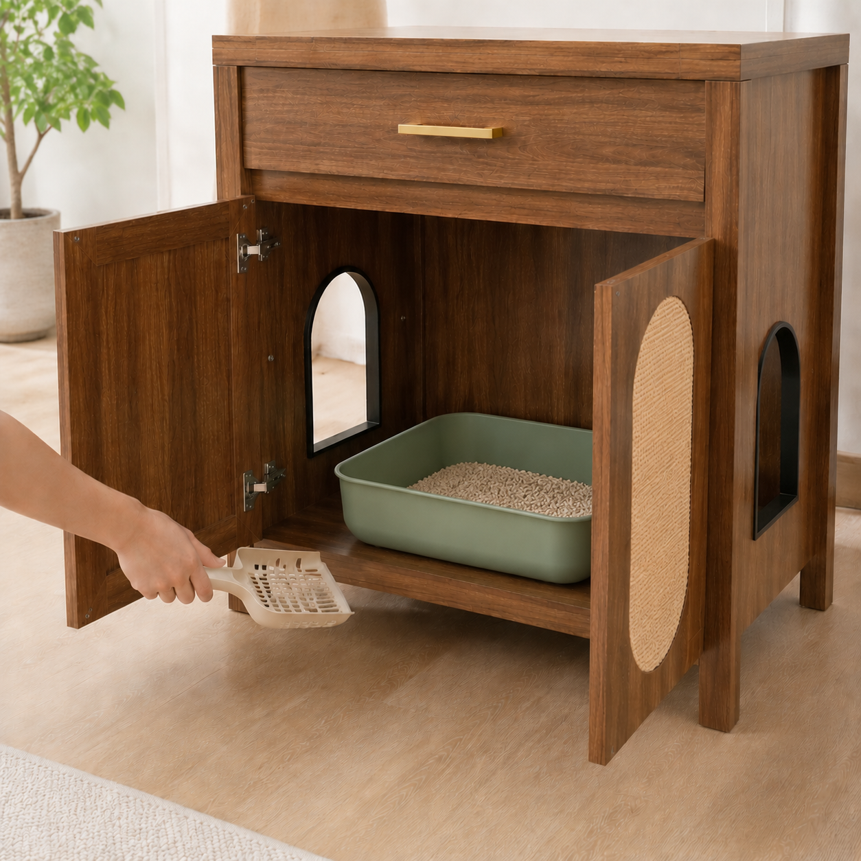 Mewlap Cat Litter Box Enclosure