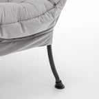 Comfortable Upholstered Lounge Chair with Footrest